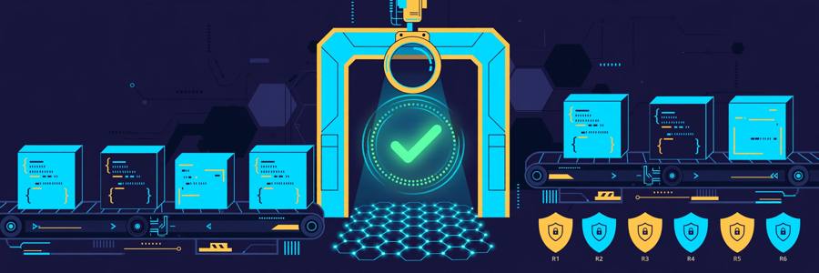 Contract security checkpoint illustration